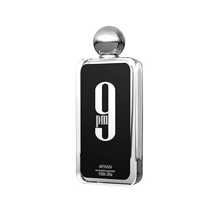 Afnan 9 Pm Eau De Parfum Spray for Men, 3.4 Ounce