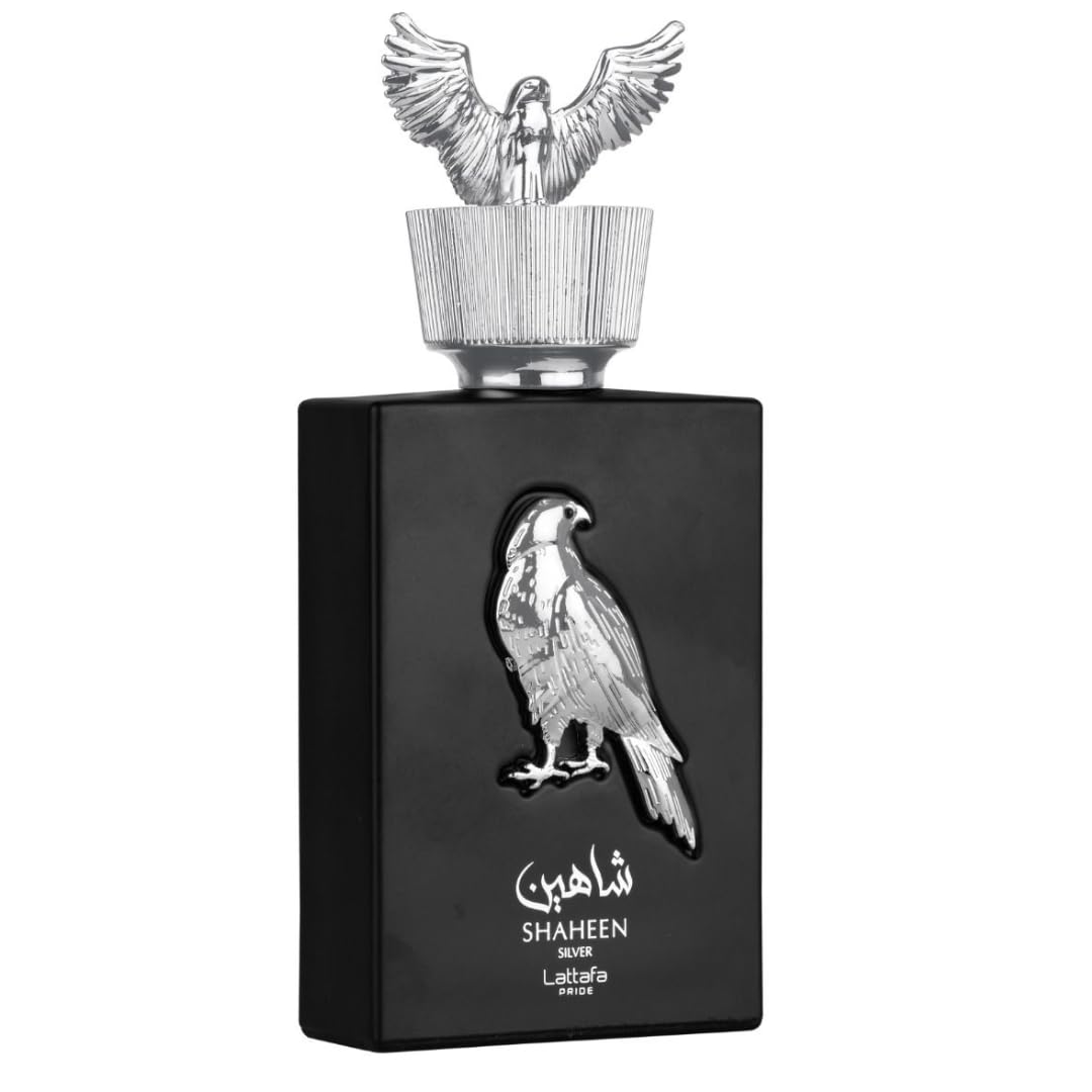 Lattafa Pride Shaheen Silver Eau de Parfum (EDP) Travel Size Spray - 20ml (0.67 OZ), Unisex Fragrance for Men & Women