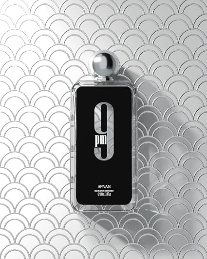 Afnan 9 Pm Eau De Parfum Spray for Men, 3.4 Ounce
