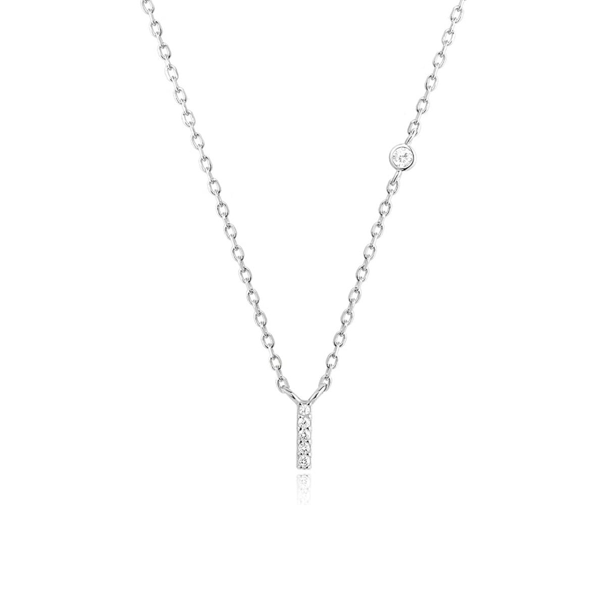 Luxury Gold & Silver A-Z Initial Necklace Dazzling CZ Pendant for Women