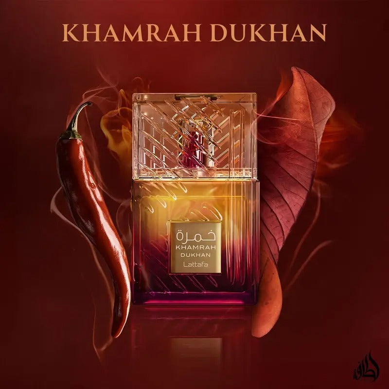 Khamrah Dukhan Eau De Parfum Spray 100ML by Lattafa