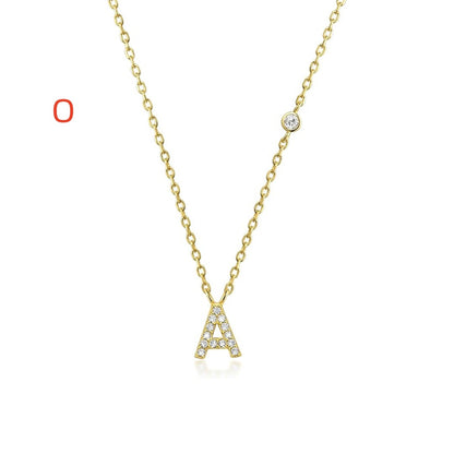 Luxury Gold & Silver A-Z Initial Necklace  Dazzling CZ Pendant for Women