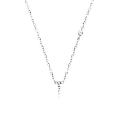 Luxury Gold & Silver A-Z Initial Necklace  Dazzling CZ Pendant for Women