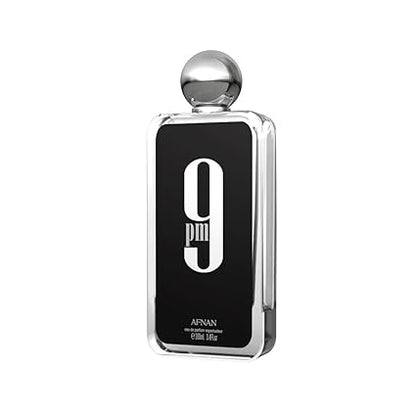 Afnan 9 Pm Eau De Parfum Spray for Men, 3.4 Ounce