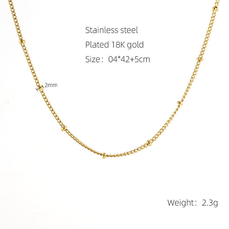 Finished Chain S Chain Clip Bead Necklace Jewelry Necklace