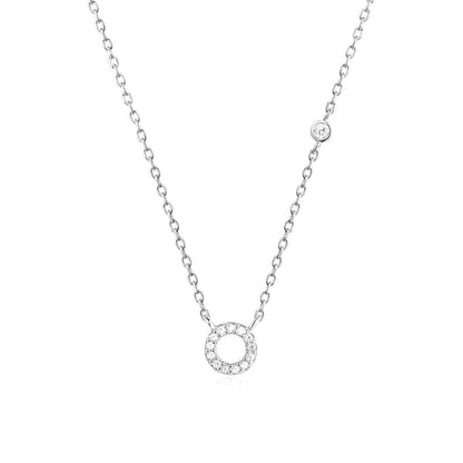 Luxury Gold & Silver A-Z Initial Necklace  Dazzling CZ Pendant for Women