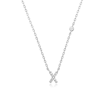 Luxury Gold & Silver A-Z Initial Necklace  Dazzling CZ Pendant for Women