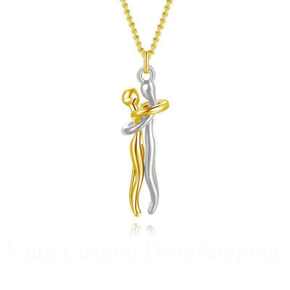 Hug Couples Necklace A Symbol of Love & Connection!