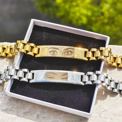 Personalized Eyes Photo Couple Bracelet A Unique & Meaningful Gift