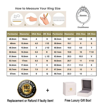 Sterling Silver Rose & Yellow Gold Engagement Ring Set