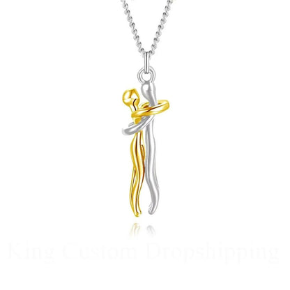 Hug Couples Necklace A Symbol of Love & Connection!