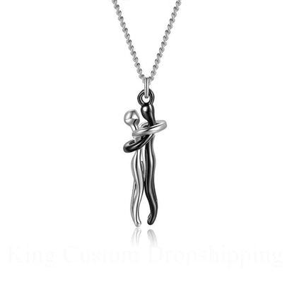 Hug Couples Necklace A Symbol of Love & Connection!