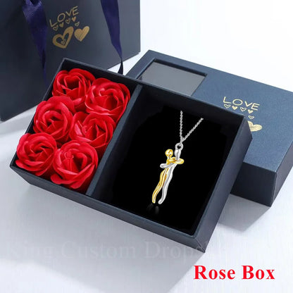 Hug Couples Necklace A Symbol of Love & Connection!