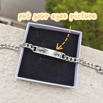 Personalized Eyes Photo Couple Bracelet A Unique & Meaningful Gift