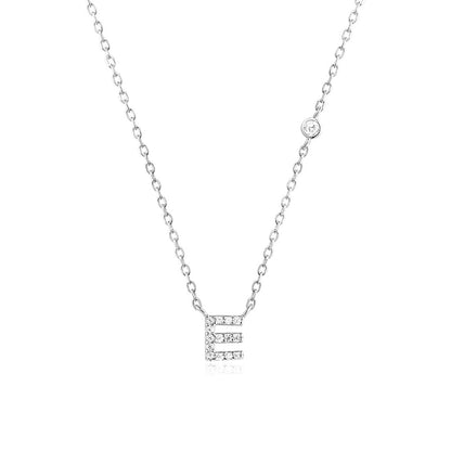 Luxury Gold & Silver A-Z Initial Necklace  Dazzling CZ Pendant for Women